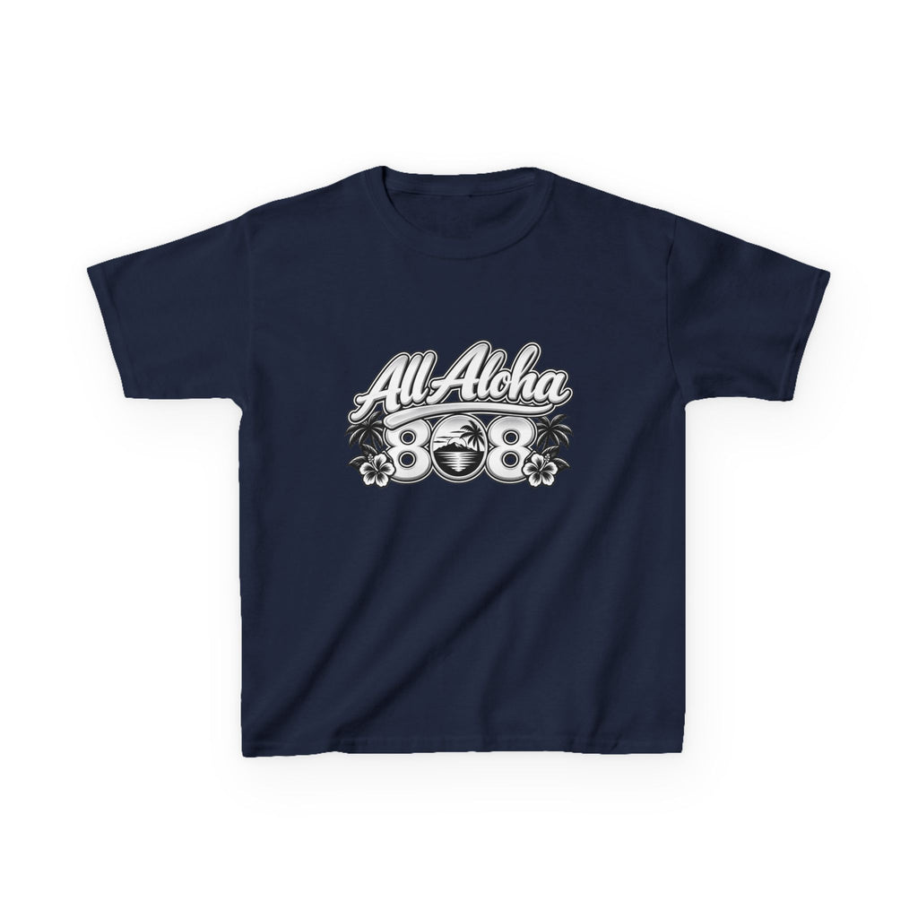 All Aloha Kids T‑Shirt — Hawaiian Surf Beach Graphic Tee