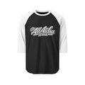 All Aloha Raglan Shirt — Vintage Script Baseball Tee
