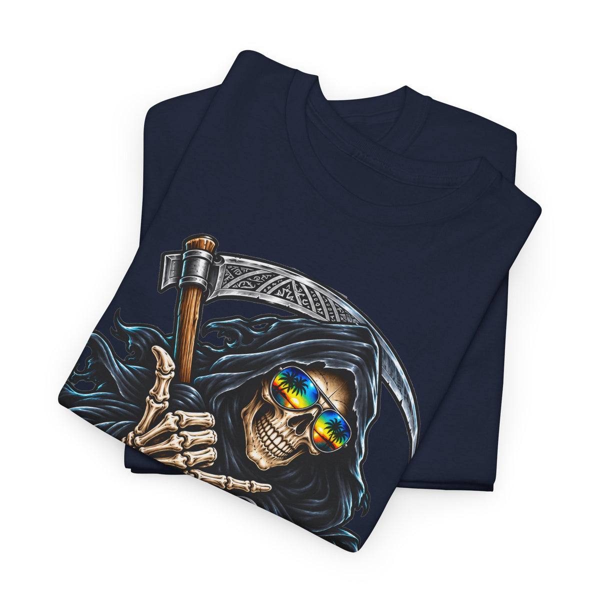 Aloha Is So Killah! Grim Reaper Hawaiian Tee — Skull Surf Scary Graphic T-Shirt
