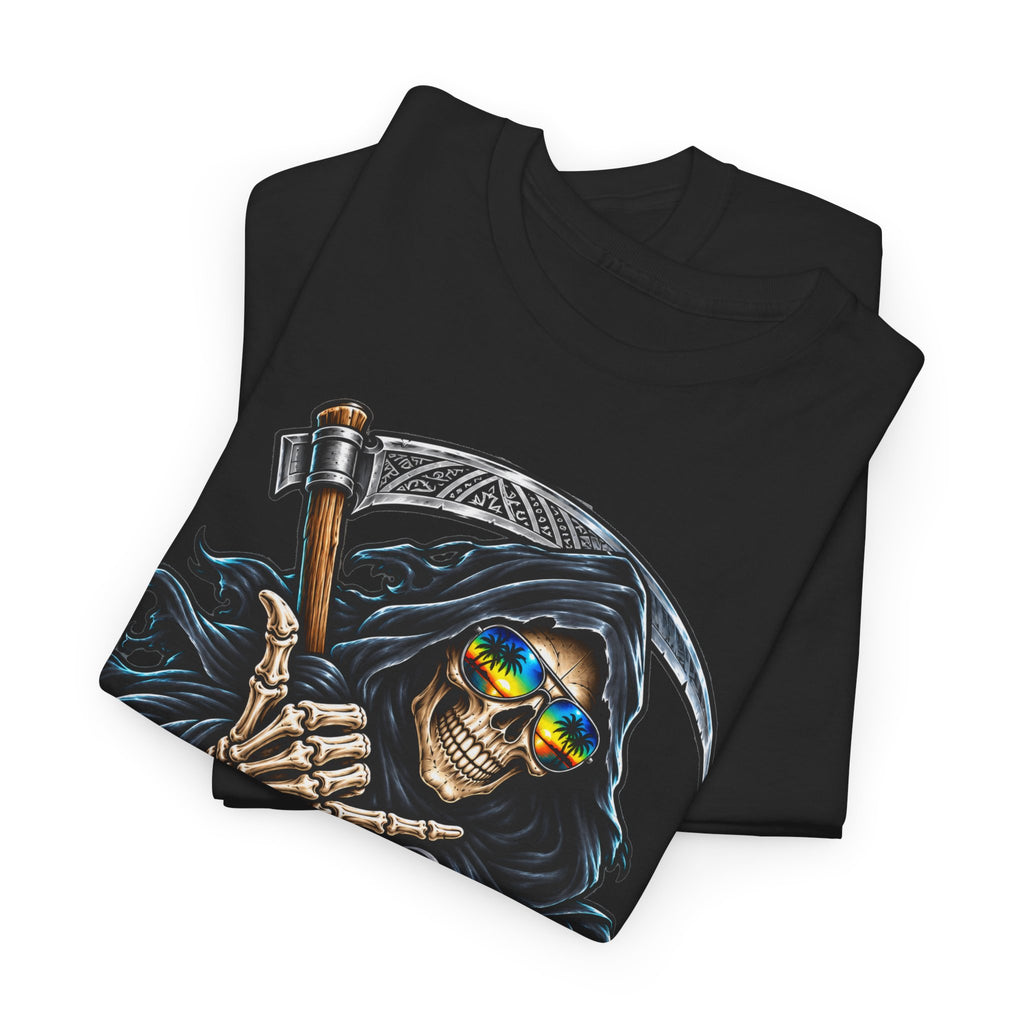 Aloha Is So Killah! Grim Reaper Hawaiian Tee — Skull Surf Scary Graphic T-Shirt