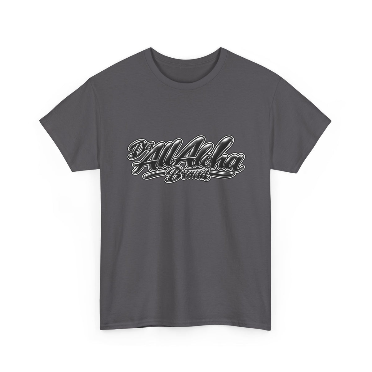 Aloha Brand Script T-Shirt — Retro Hawaiian Surf Graphic Tee