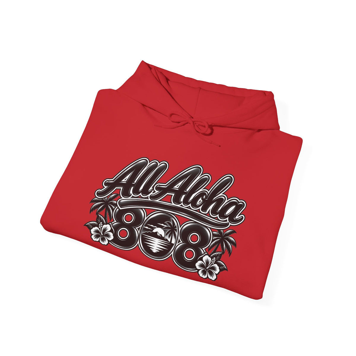 Aloha Hoodie — 'All Aloha' Tropical Surf Pullover