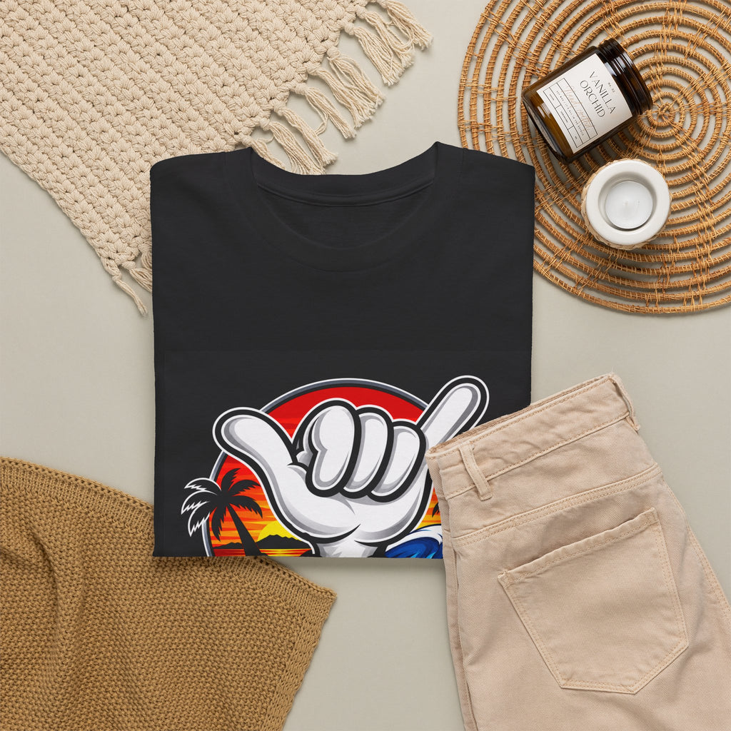 All Aloha Shaka T‑Shirt — Hawaiian Surf Sunset Tee