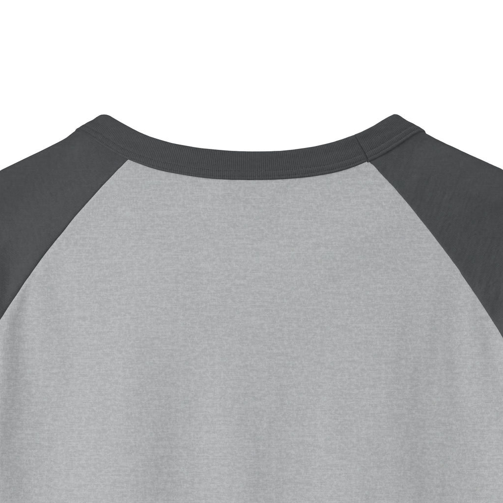 Aloha Script Raglan Shirt — Black & White 3/4 Sleeve