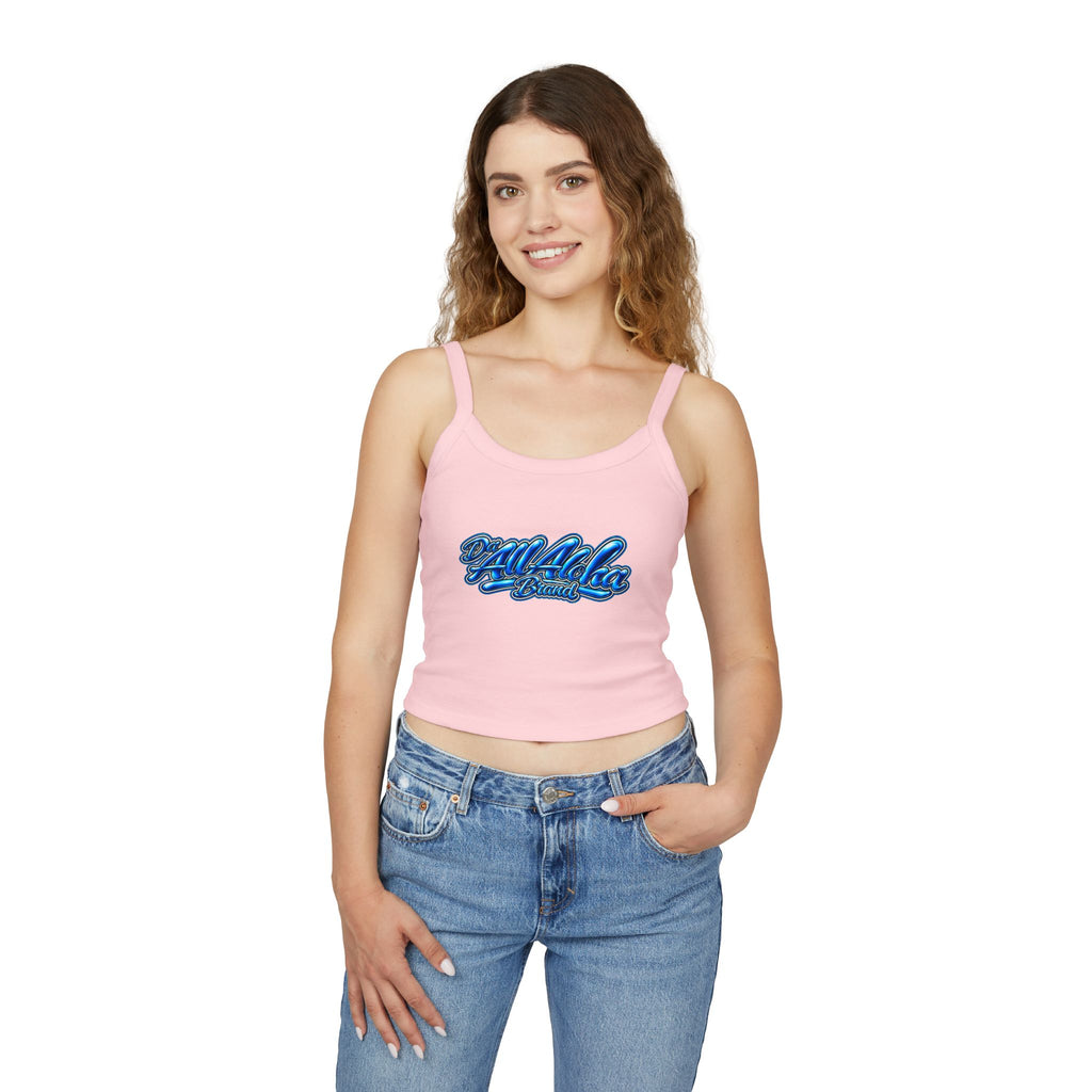 Aloha Vibes Crop Tank — Women's Spaghetti Strap Tank Top