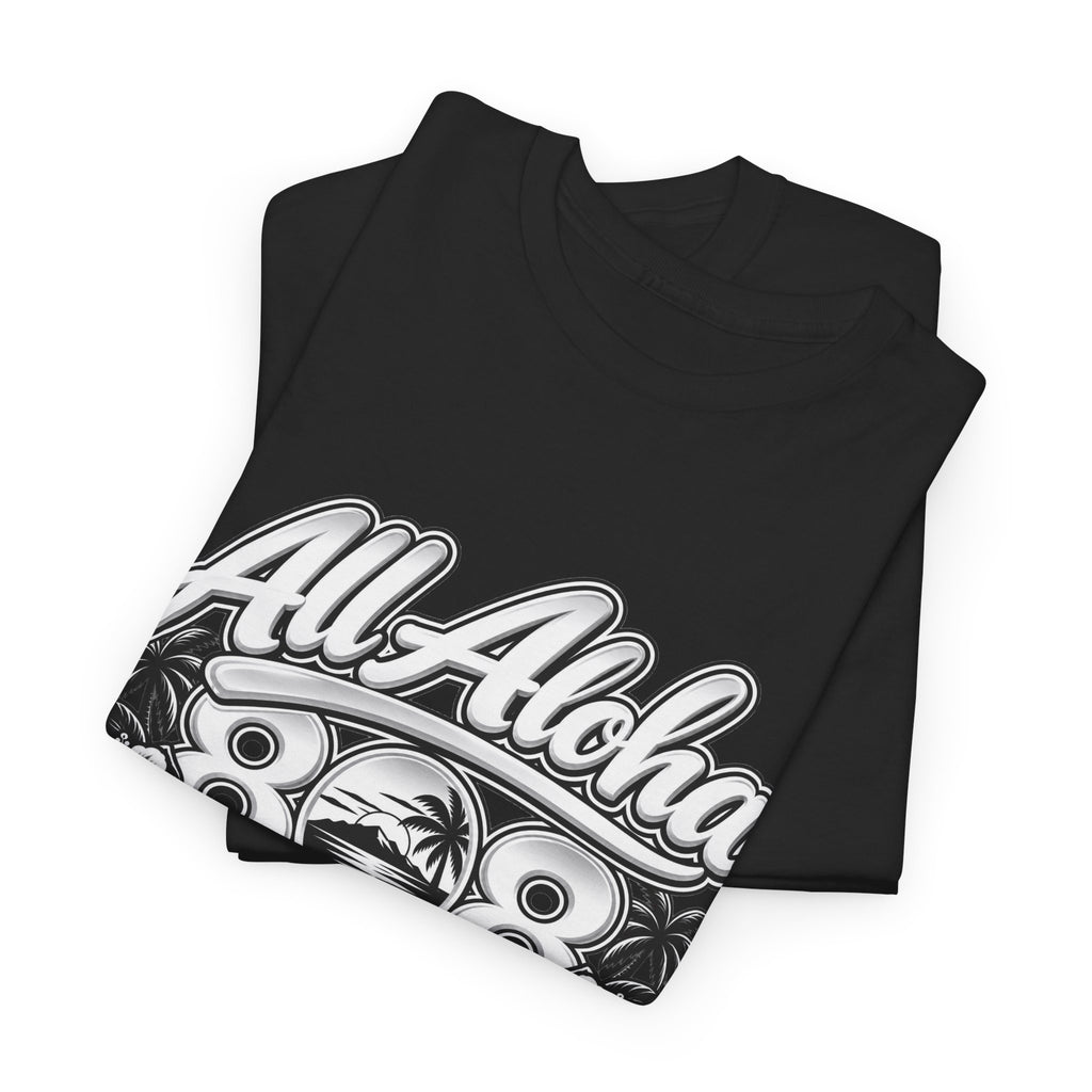 All Aloha 808 T-Shirt — Hawaiian Vintage Surf Tee