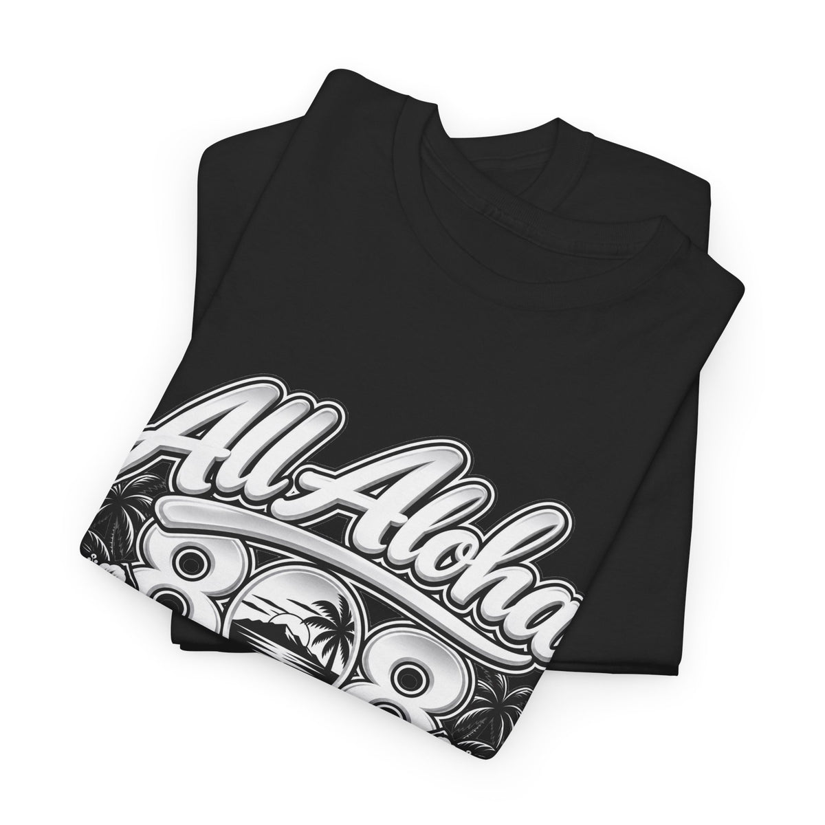 All Aloha 808 T-Shirt — Hawaiian Vintage Surf Tee
