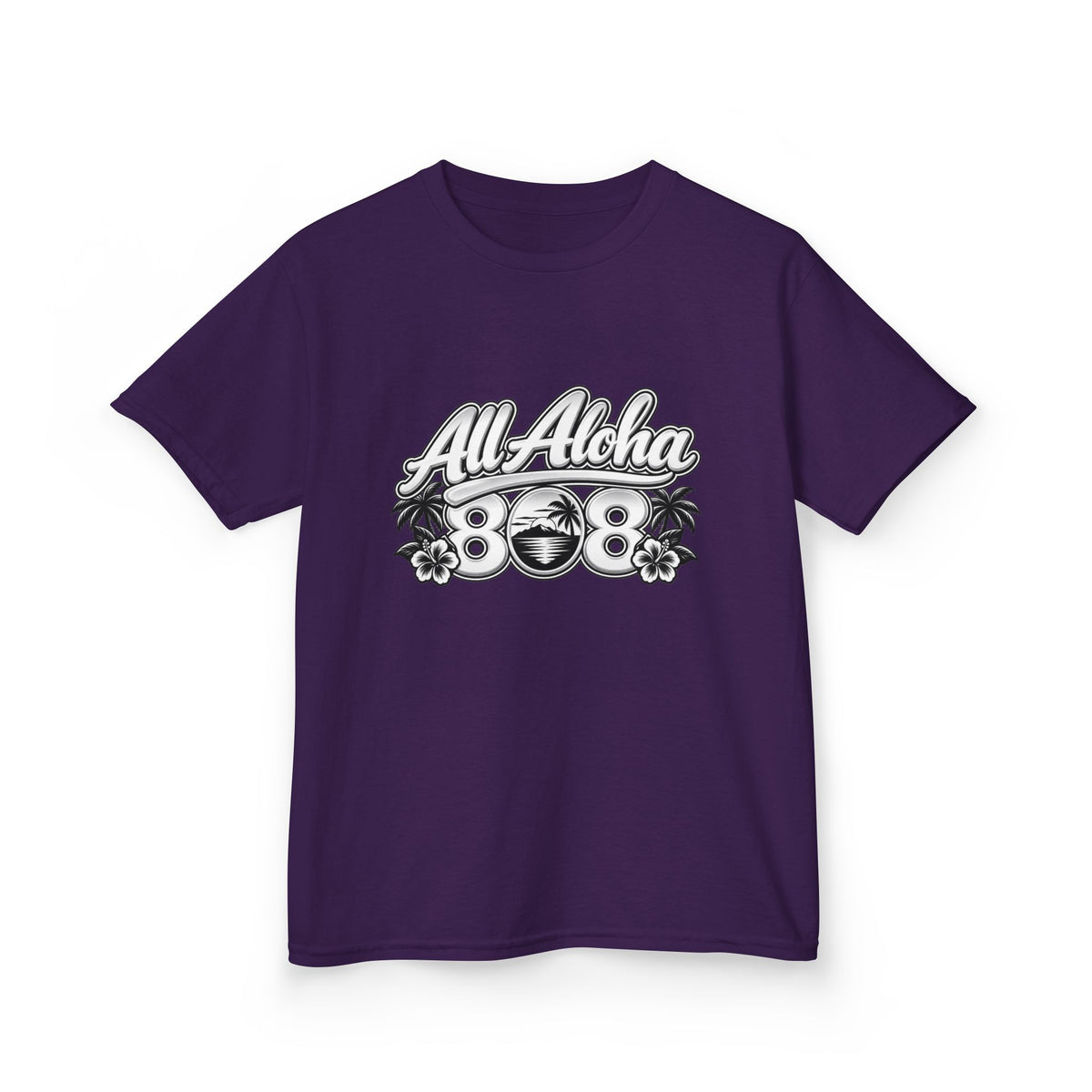 All Aloha Kids T‑Shirt — Hawaiian Surf Beach Graphic Tee