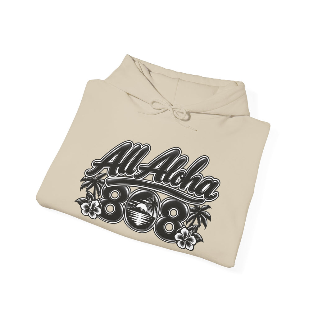 Aloha Hoodie — 'All Aloha' Tropical Surf Pullover