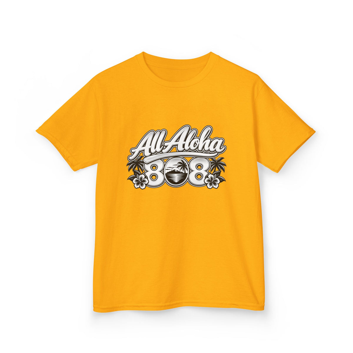 All Aloha Kids T‑Shirt — Hawaiian Surf Beach Graphic Tee