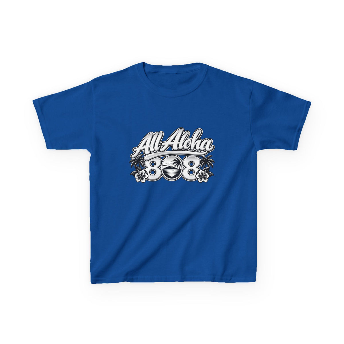 All Aloha Kids T‑Shirt — Hawaiian Surf Beach Graphic Tee