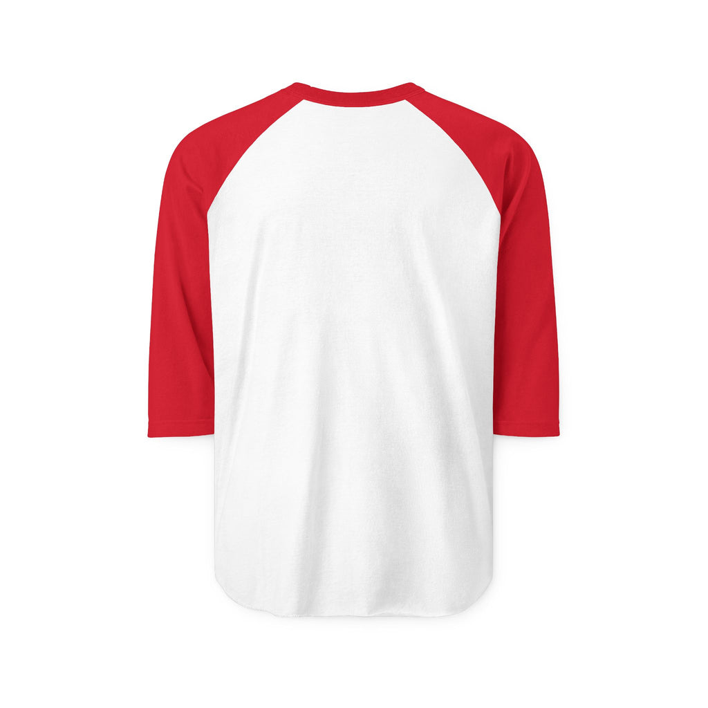 Aloha Script Raglan Shirt — Black & White 3/4 Sleeve