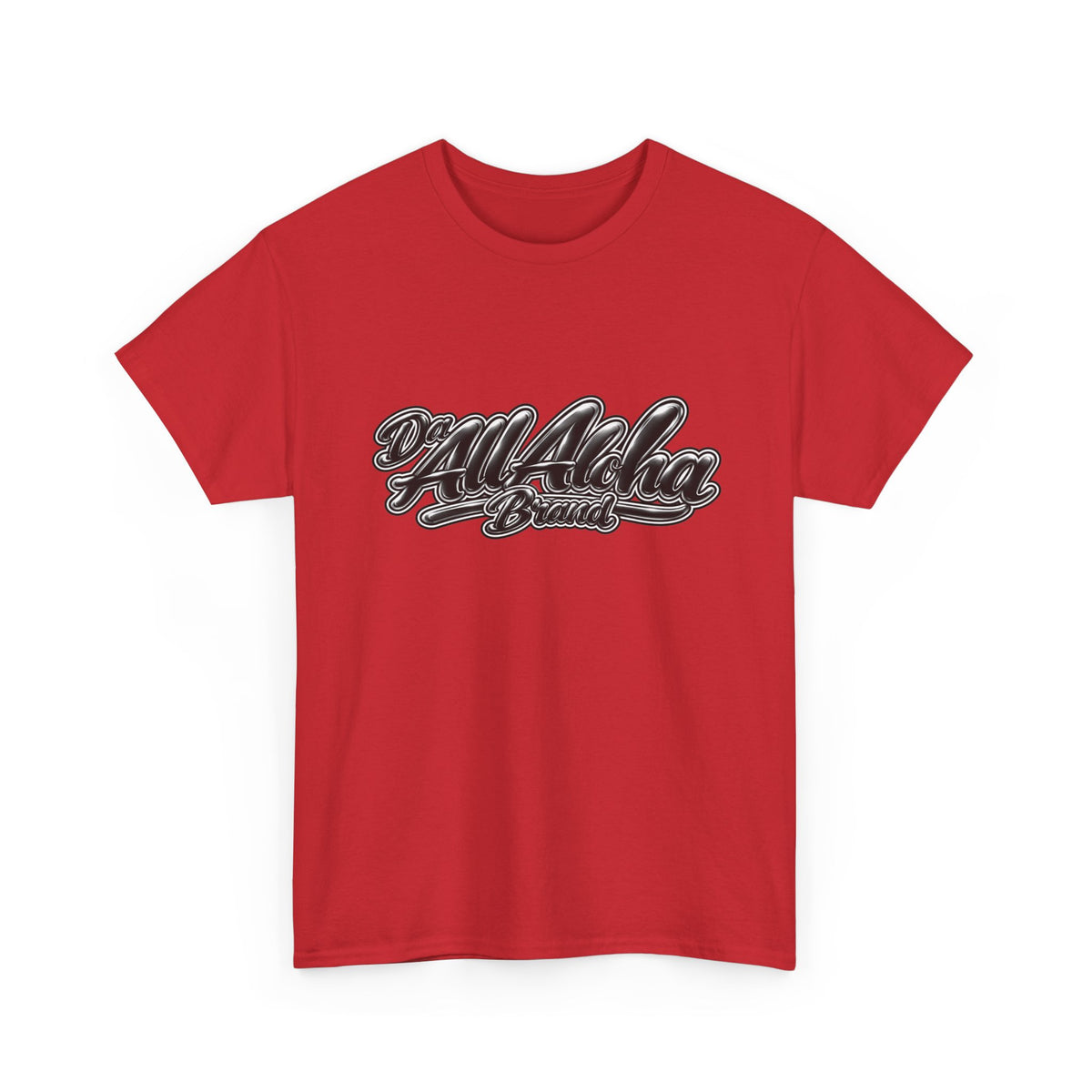 Aloha Brand Script T-Shirt — Retro Hawaiian Surf Graphic Tee