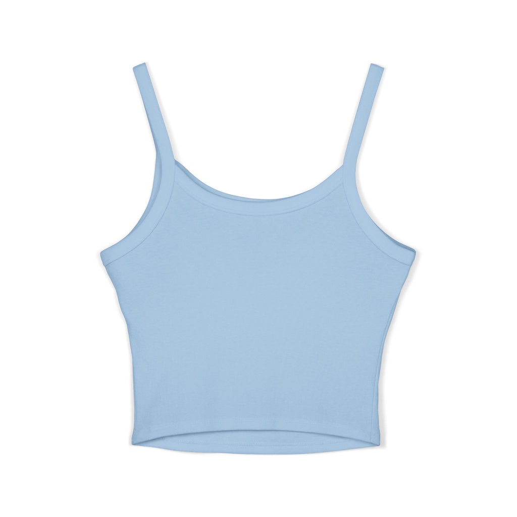 All Aloha Women's Spaghetti Strap Tank Top — Tropical Vintage Script Crop