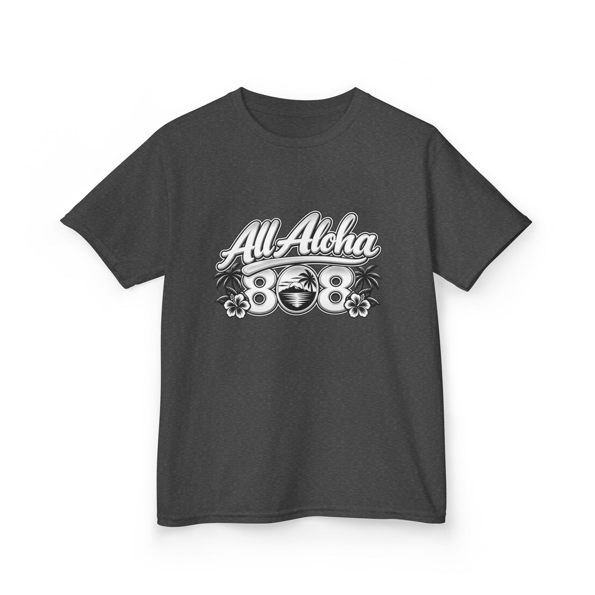 All Aloha Kids T‑Shirt — Hawaiian Surf Beach Graphic Tee
