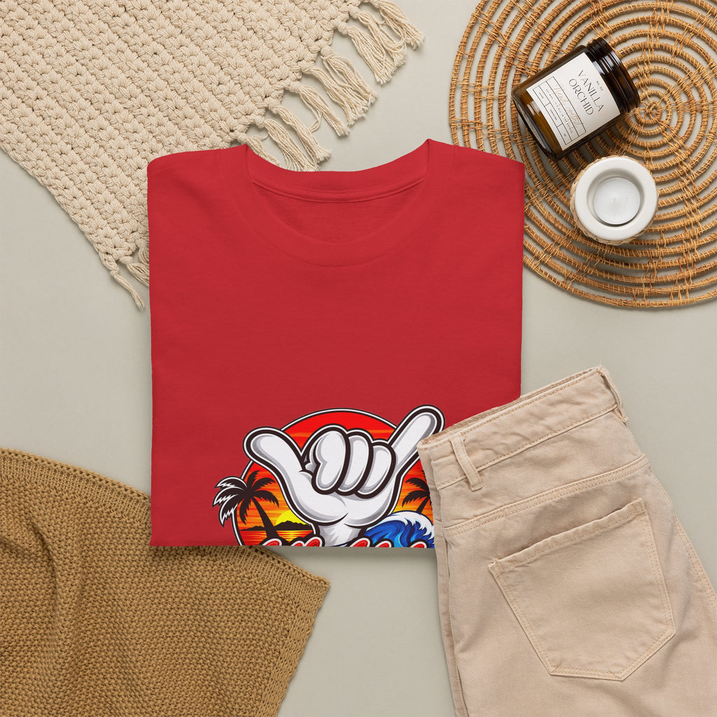 Aloha Shaka T-Shirt — Hawaiian Surf Palm Trees Tee