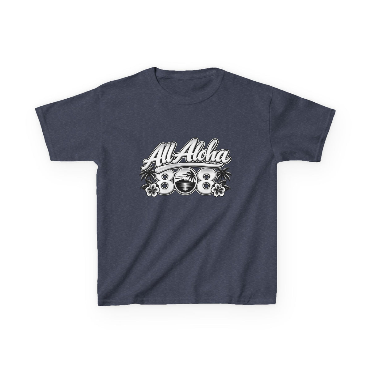 All Aloha Kids T‑Shirt — Hawaiian Surf Beach Graphic Tee