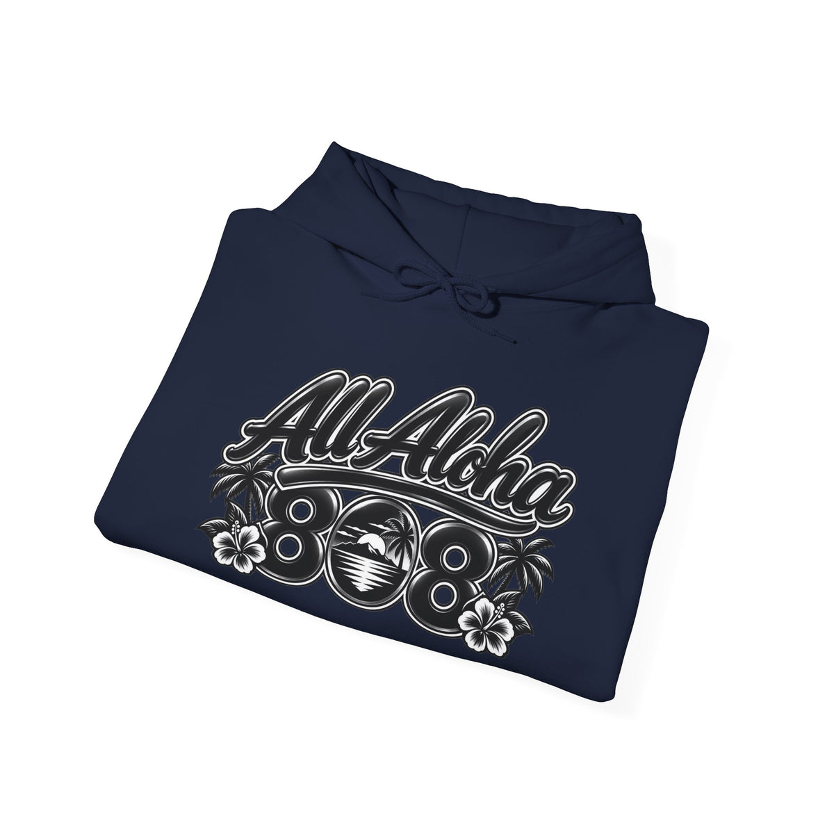 Aloha Hoodie — 'All Aloha' Tropical Surf Pullover