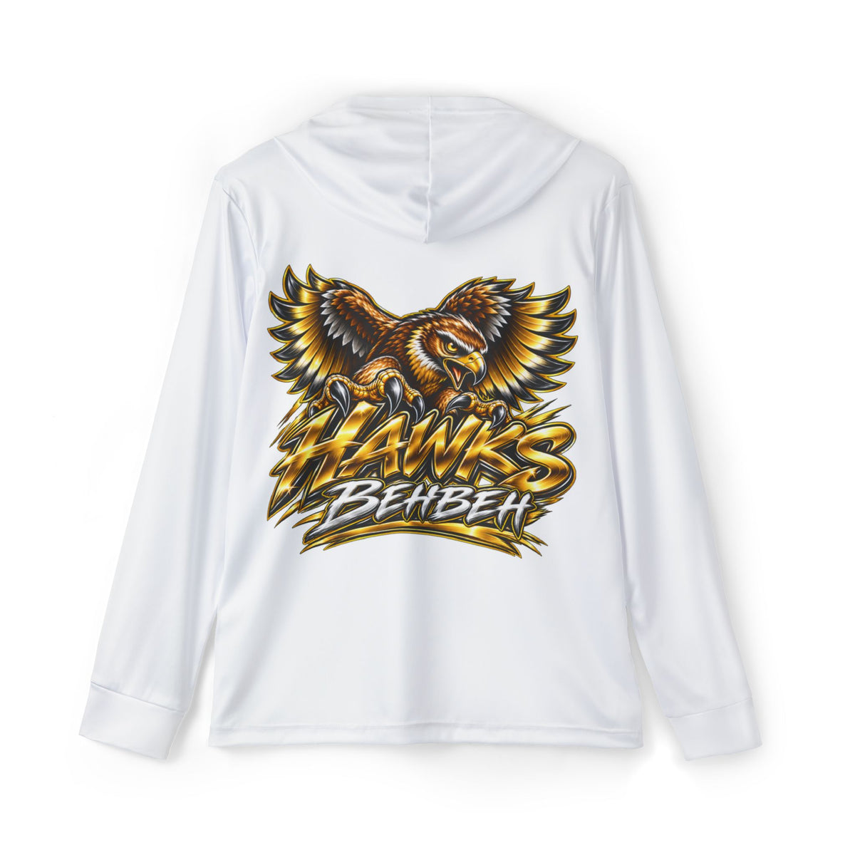 Hawks Behbeh Sports Warmup Hoodie — Men’s Athletic AOP Hoodie with Eagle Logo