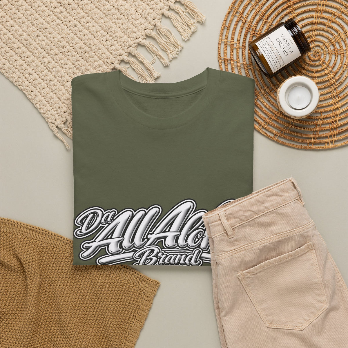 All Aloha Brand T-Shirt — Retro Script Graphic Tee