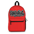 All Aloha Brand Red Backpack — Streetwear Logo Daypack