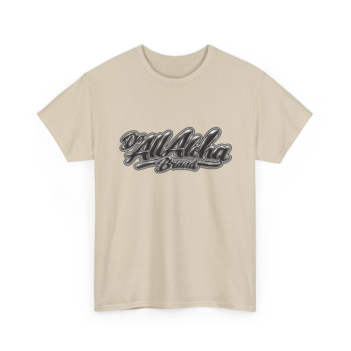 Aloha Brand Script T-Shirt — Retro Hawaiian Surf Graphic Tee