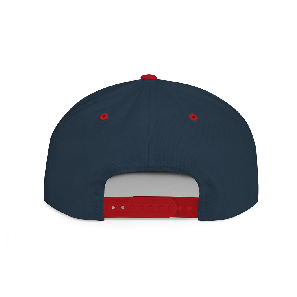 Aloha Script Flat Bill Snapback Hat — White Casual Hawaiian Trucker Cap