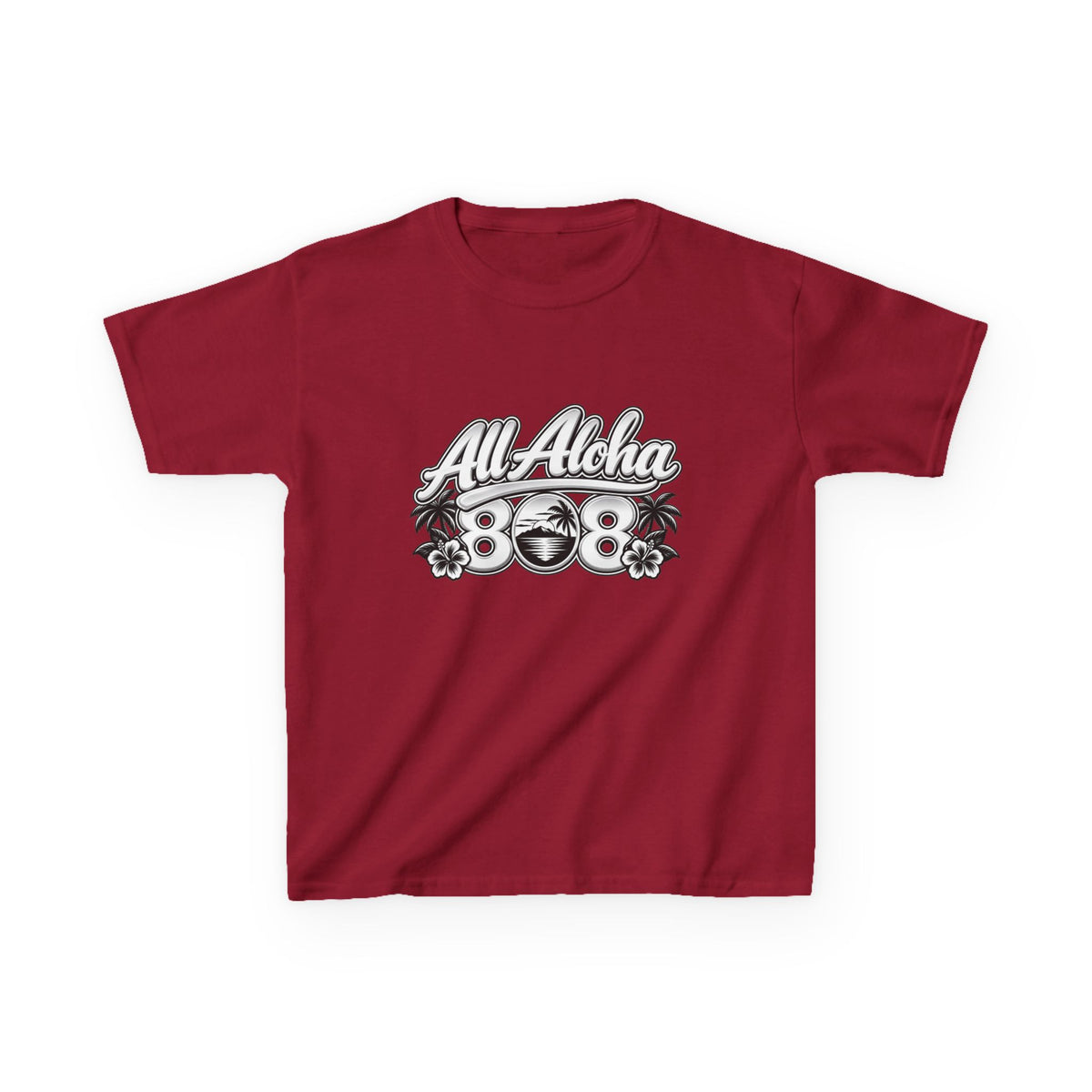 All Aloha Kids T‑Shirt — Hawaiian Surf Beach Graphic Tee