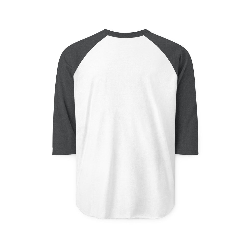 Aloha Script Raglan Shirt — Black & White 3/4 Sleeve