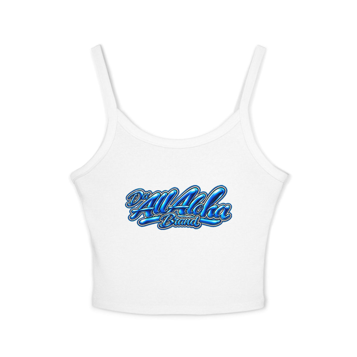 Aloha Vibes Crop Tank — Women's Spaghetti Strap Tank Top