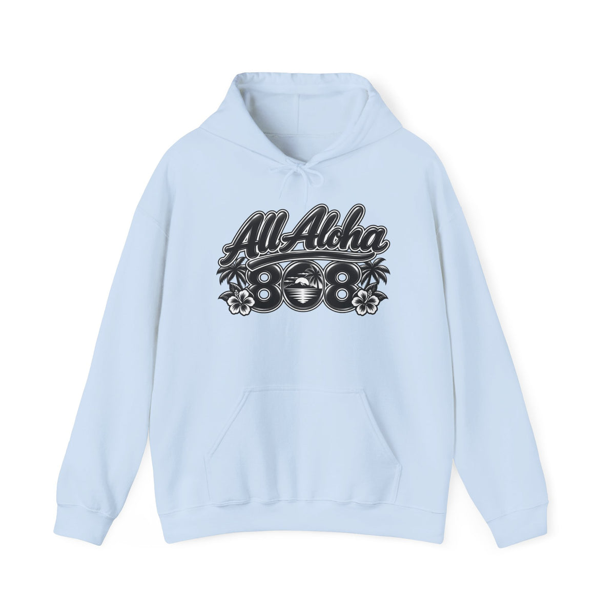 Aloha Hoodie — 'All Aloha' Tropical Surf Pullover