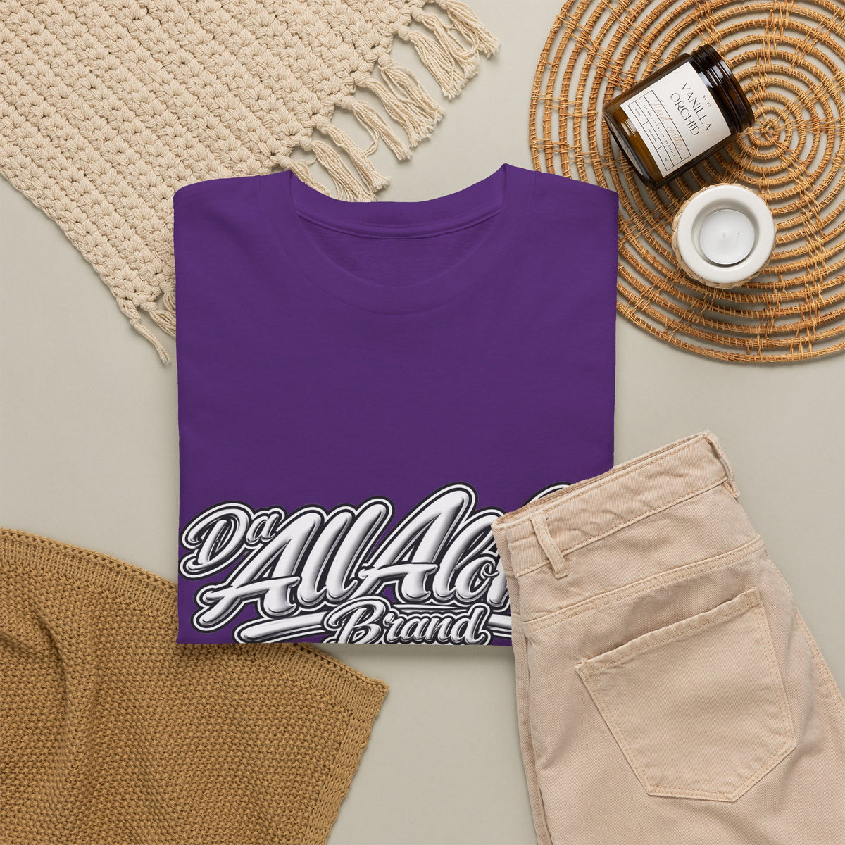 All Aloha Brand T-Shirt — Retro Script Graphic Tee