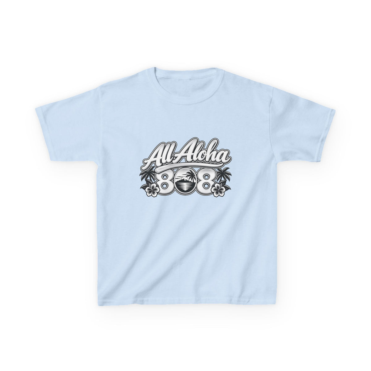All Aloha Kids T‑Shirt — Hawaiian Surf Beach Graphic Tee