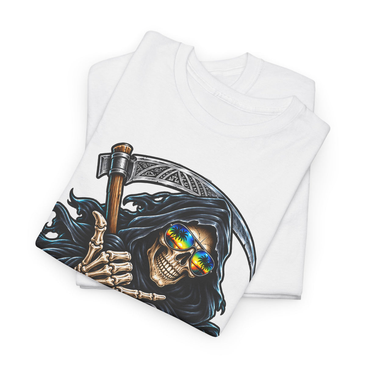 Aloha Is So Killah! Grim Reaper Hawaiian Tee — Skull Surf Scary Graphic T-Shirt