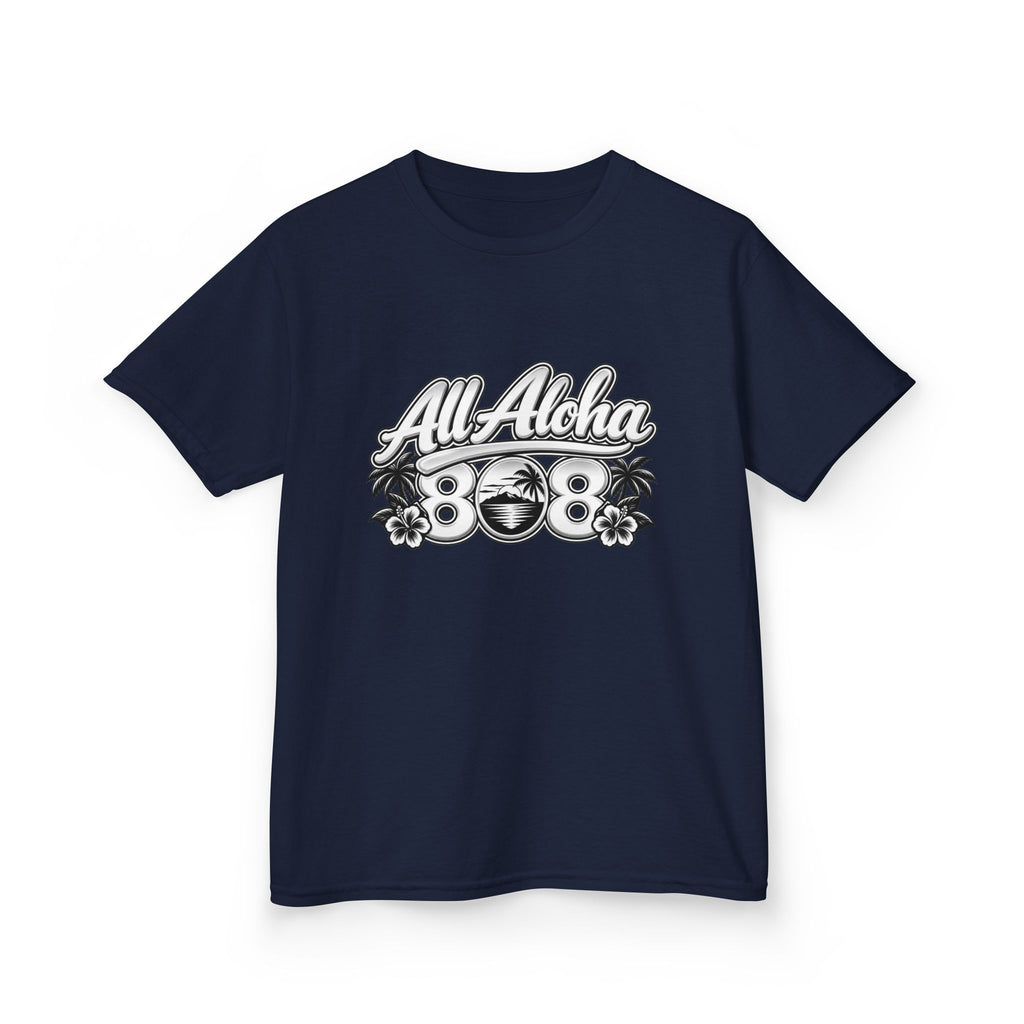 All Aloha Kids T‑Shirt — Hawaiian Surf Beach Graphic Tee