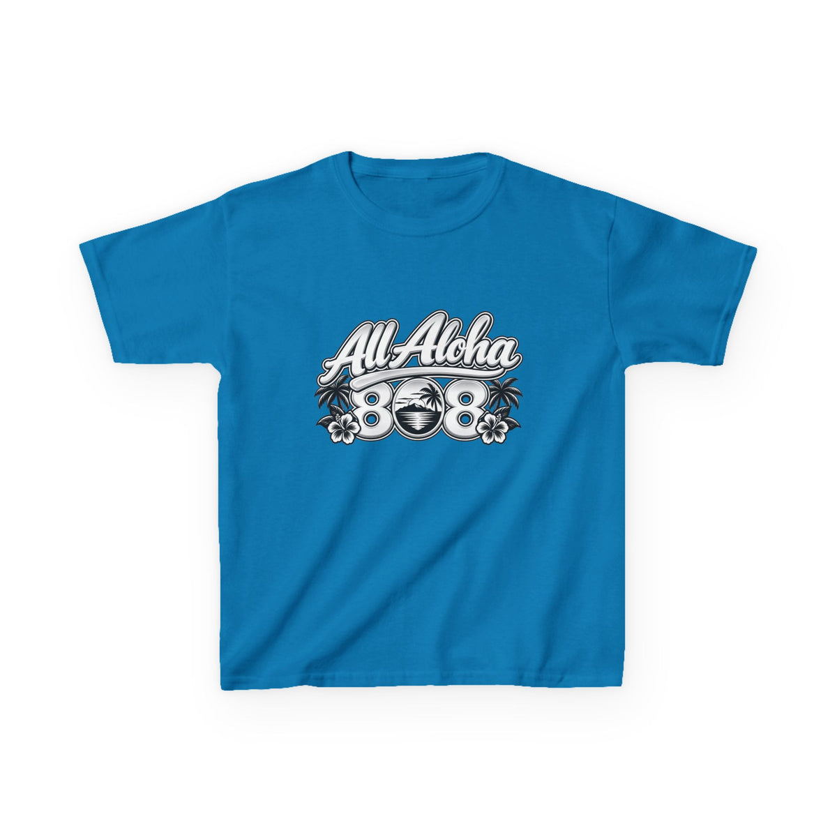 All Aloha Kids T‑Shirt — Hawaiian Surf Beach Graphic Tee