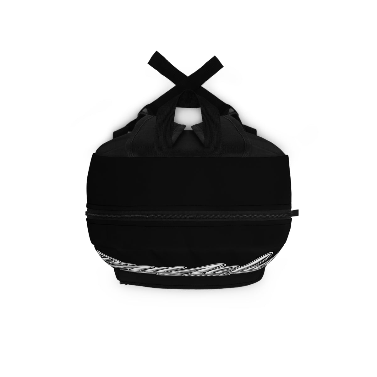 All Aloha Brand Script Backpack — Black Streetwear Backpack with Script Logo