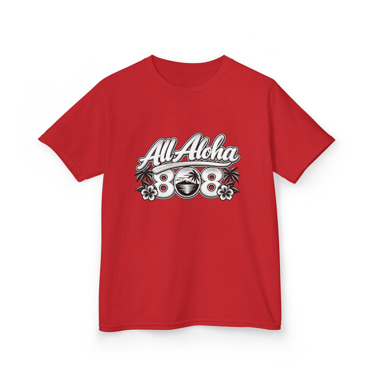 All Aloha Kids T‑Shirt — Hawaiian Surf Beach Graphic Tee