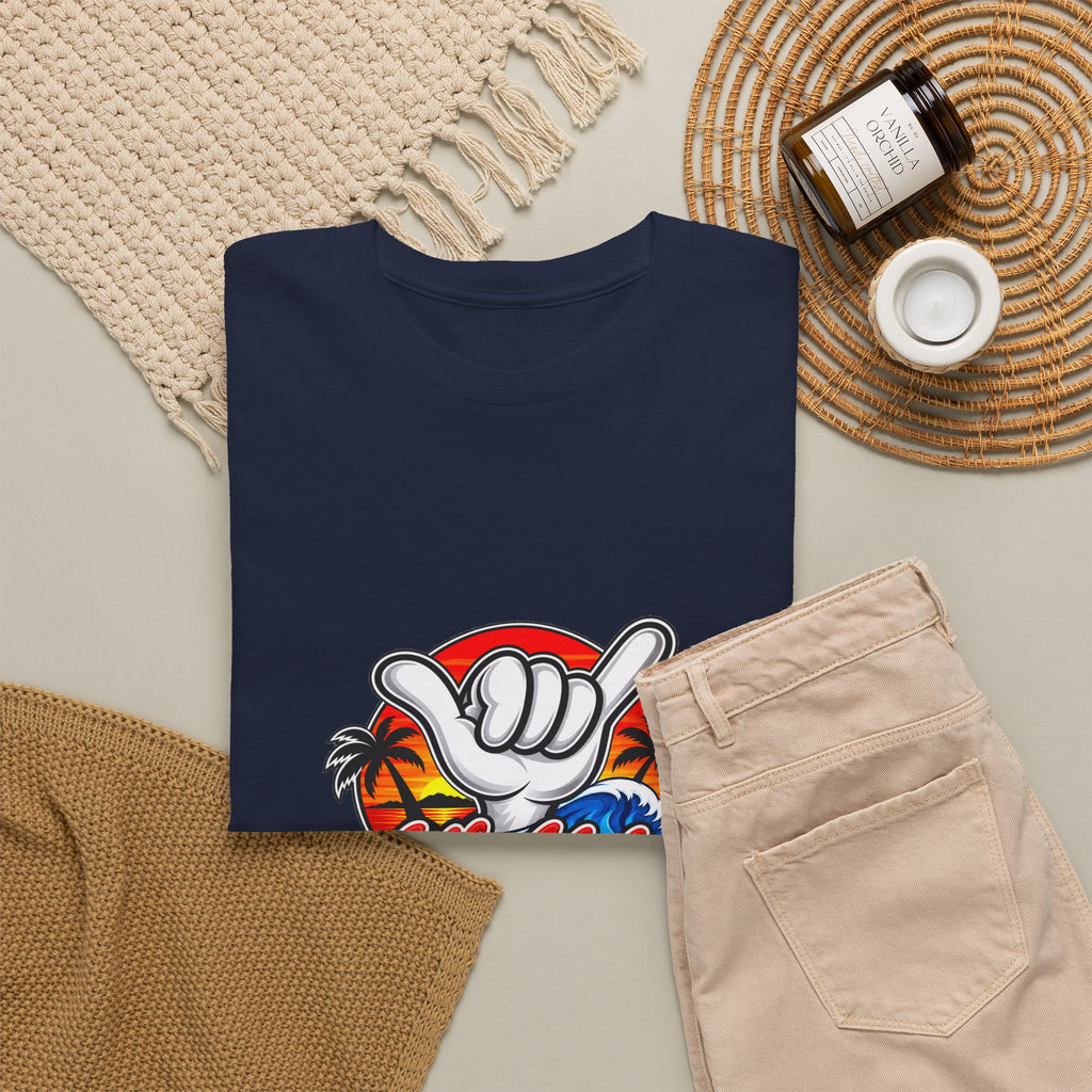Aloha Shaka T-Shirt — Hawaiian Surf Palm Trees Tee