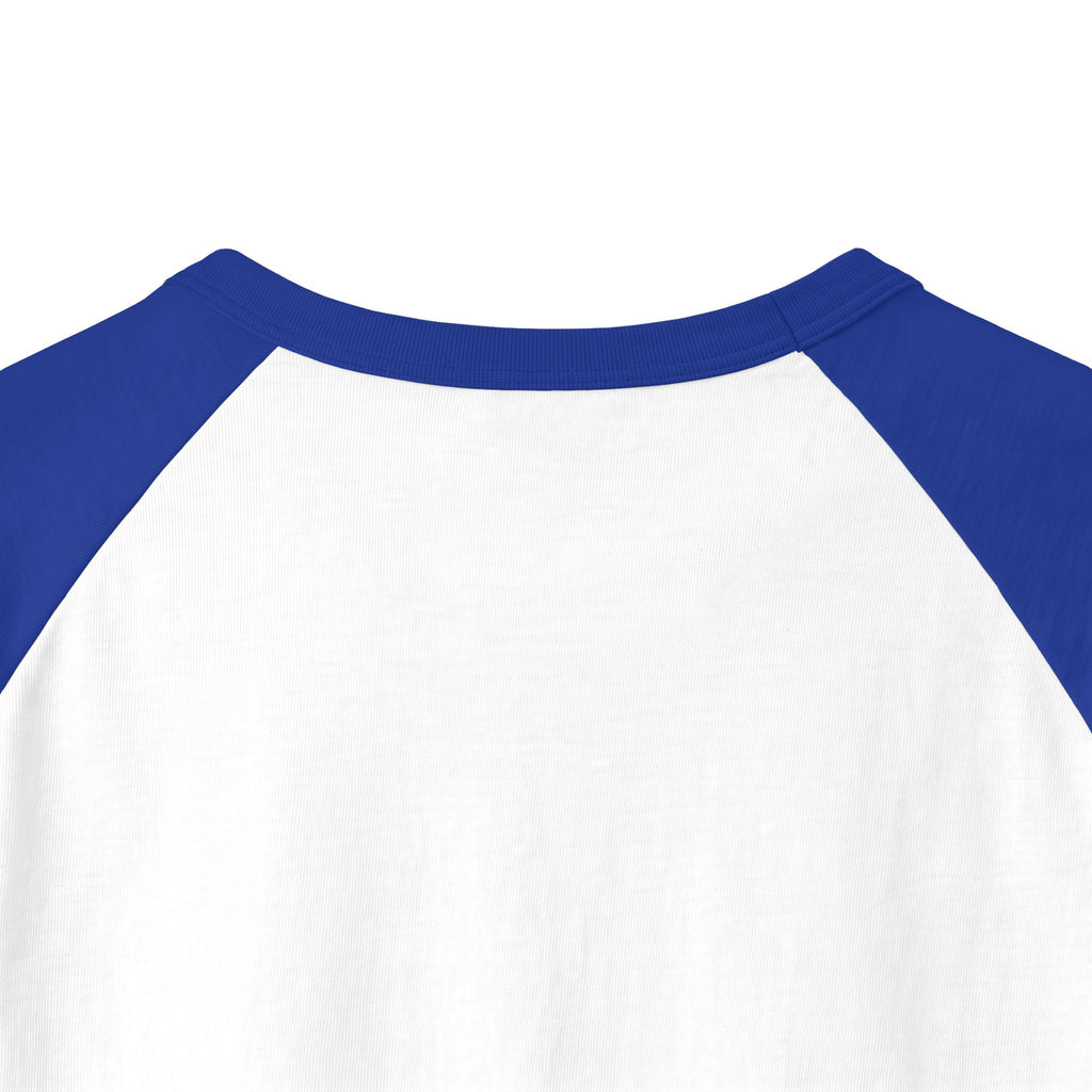 Aloha Script Raglan Shirt — Black & White 3/4 Sleeve