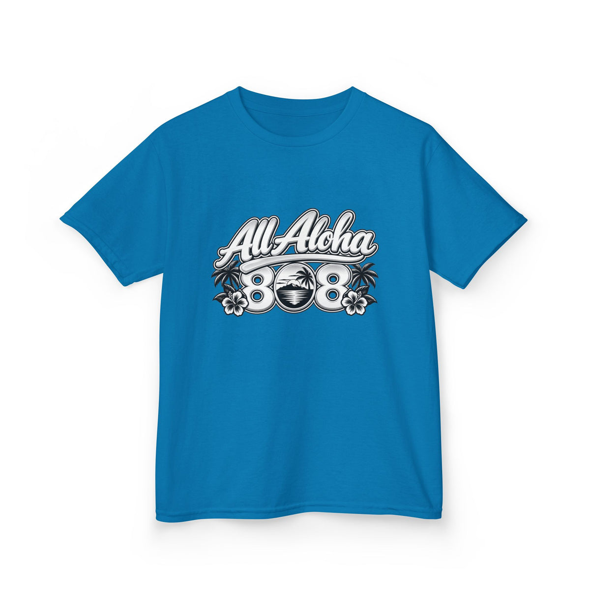 All Aloha Kids T‑Shirt — Hawaiian Surf Beach Graphic Tee