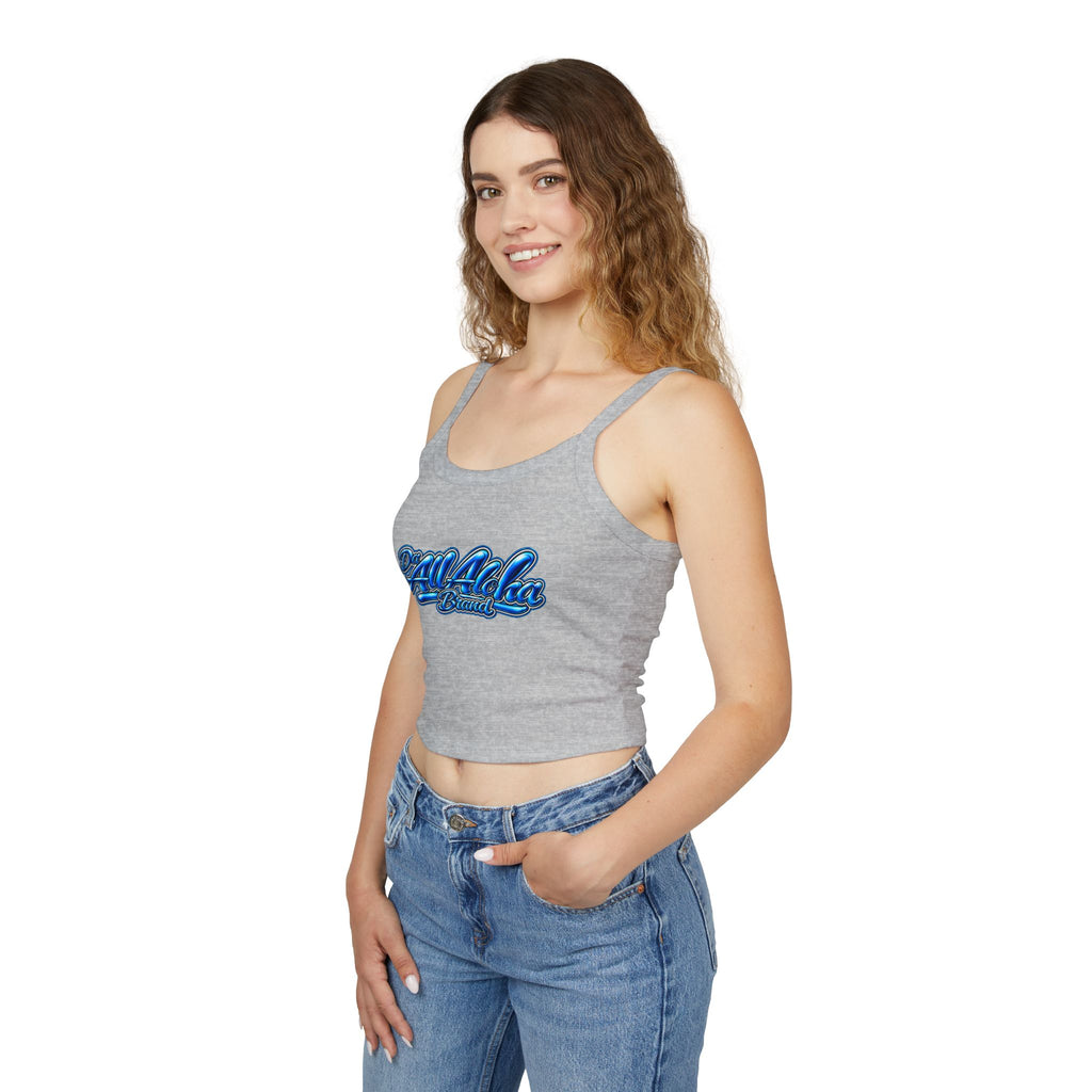 Aloha Vibes Crop Tank — Women's Spaghetti Strap Tank Top