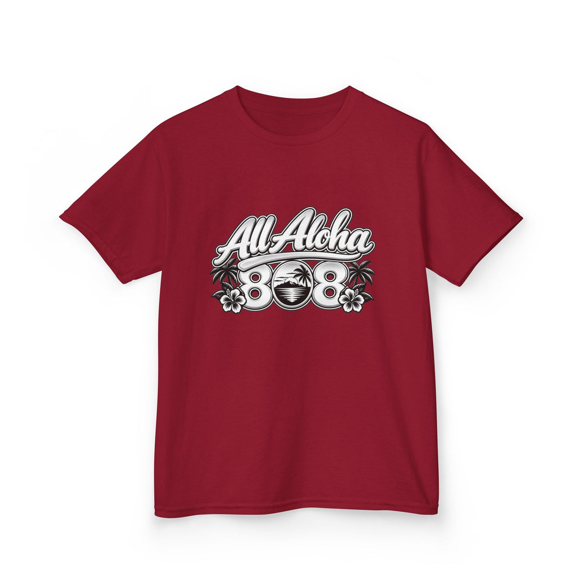 All Aloha Kids T‑Shirt — Hawaiian Surf Beach Graphic Tee