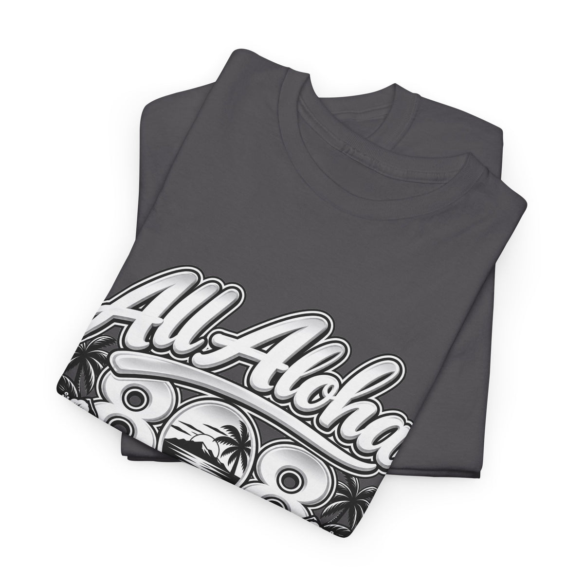 All Aloha 808 T-Shirt — Hawaiian Vintage Surf Tee
