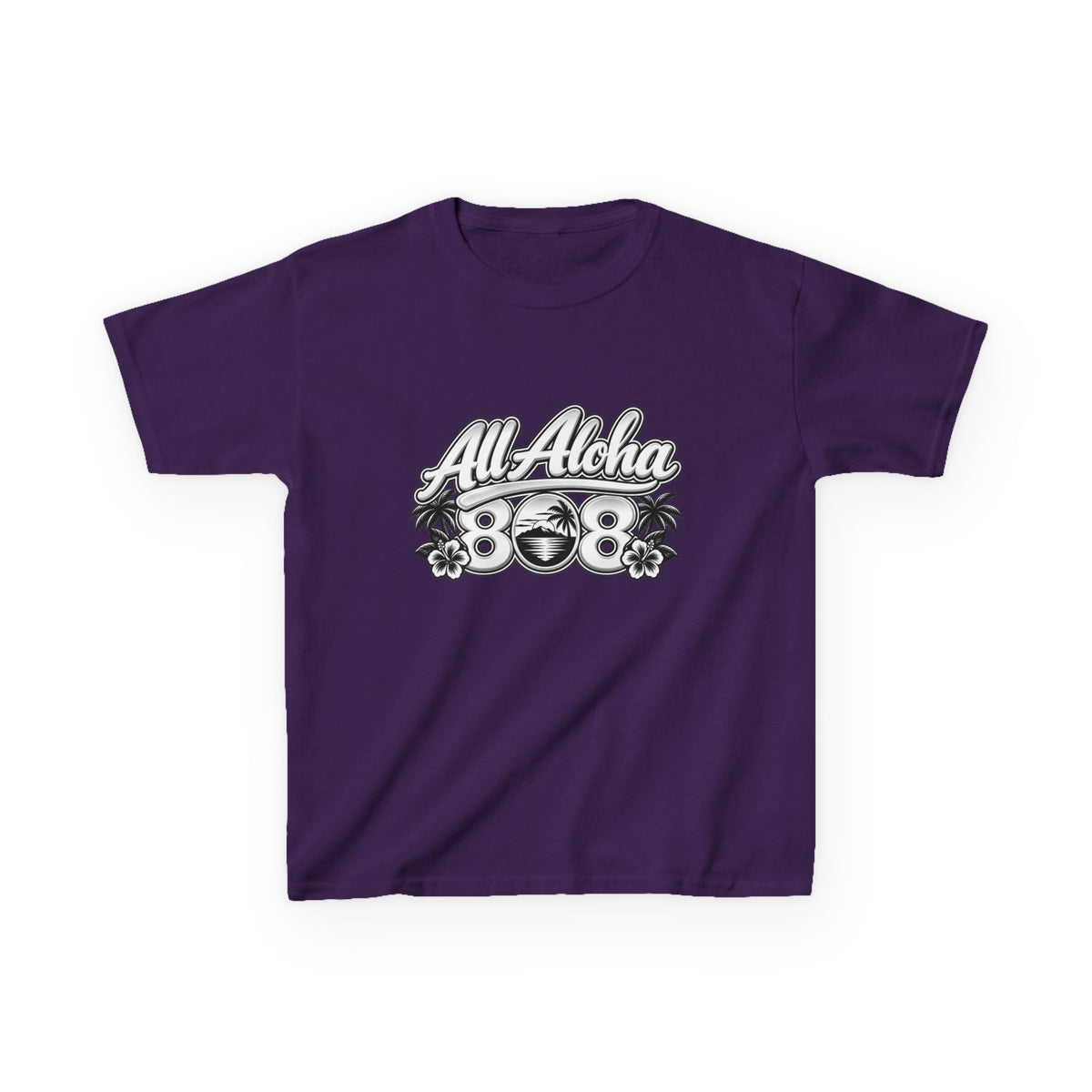 All Aloha Kids T‑Shirt — Hawaiian Surf Beach Graphic Tee
