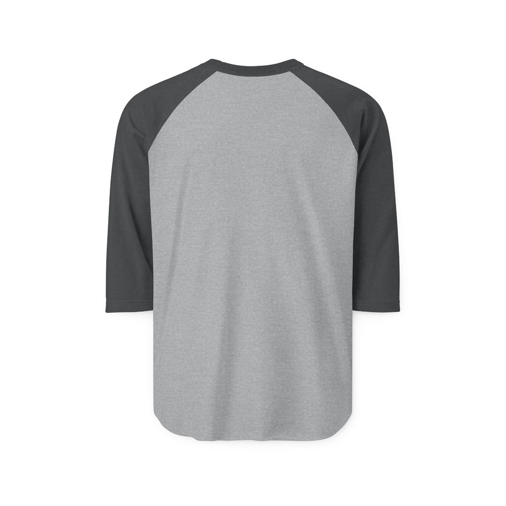 Aloha Script Raglan Shirt — Black & White 3/4 Sleeve