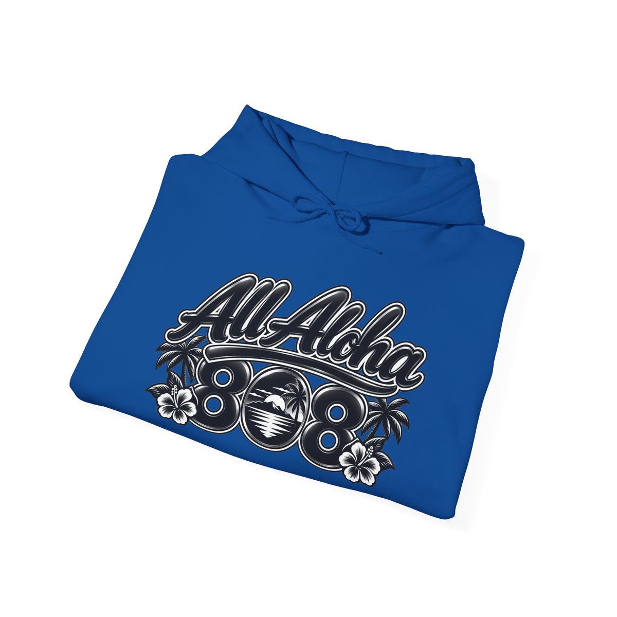 Aloha Hoodie — 'All Aloha' Tropical Surf Pullover