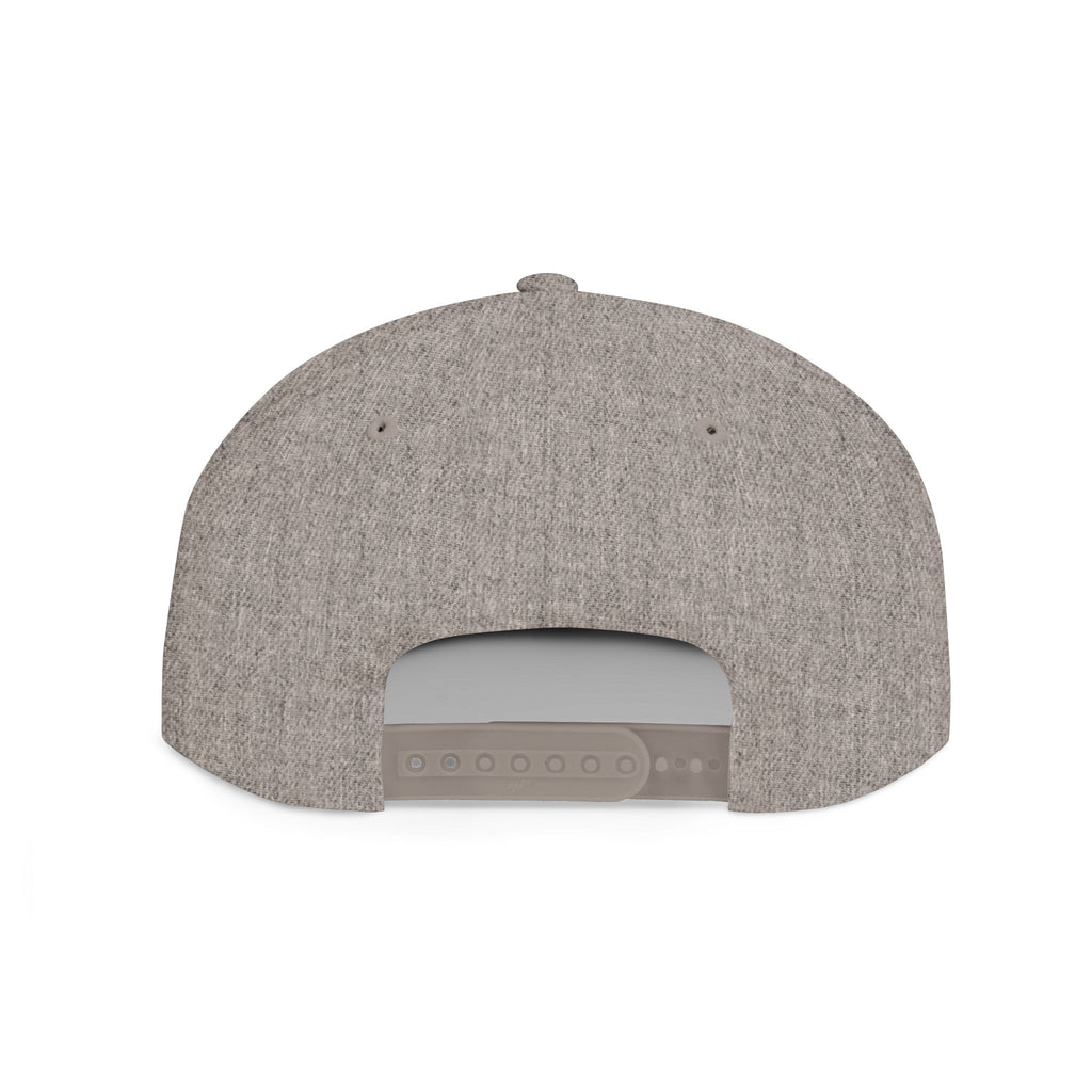 Aloha Script Flat Bill Snapback Hat — White Casual Hawaiian Trucker Cap