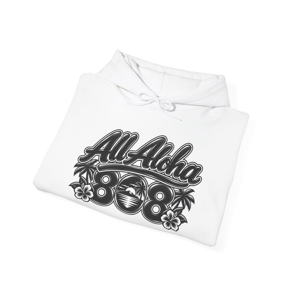 Aloha Hoodie — 'All Aloha' Tropical Surf Pullover