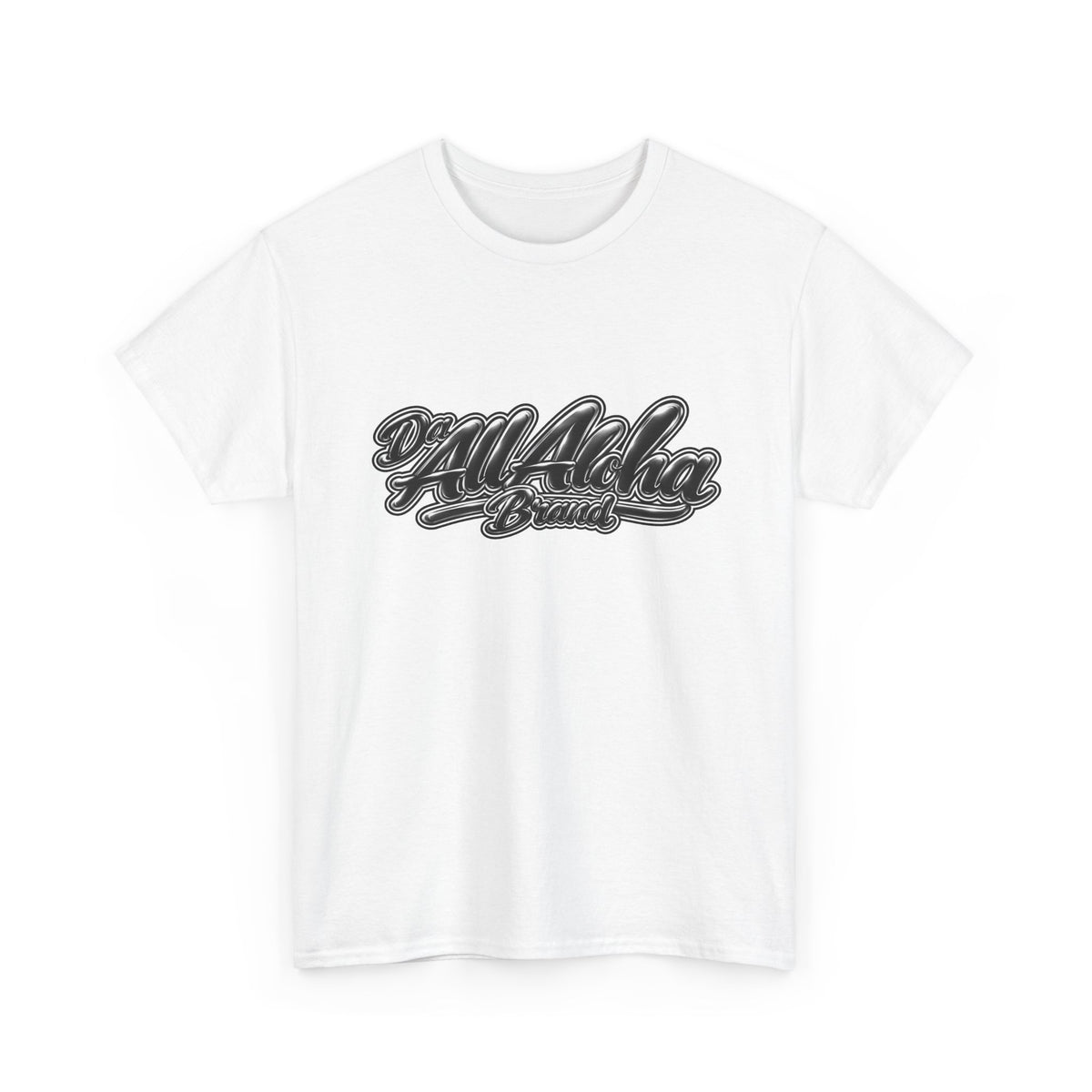 Aloha Brand Script T-Shirt — Retro Hawaiian Surf Graphic Tee